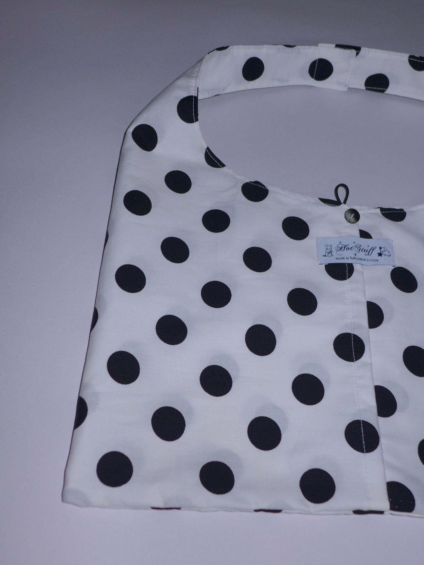 lucy shoulder bag(white polka dot)