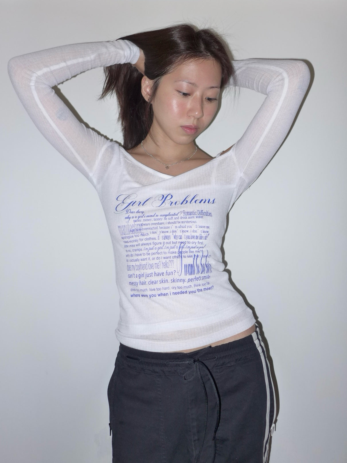 girl problems top(blue)