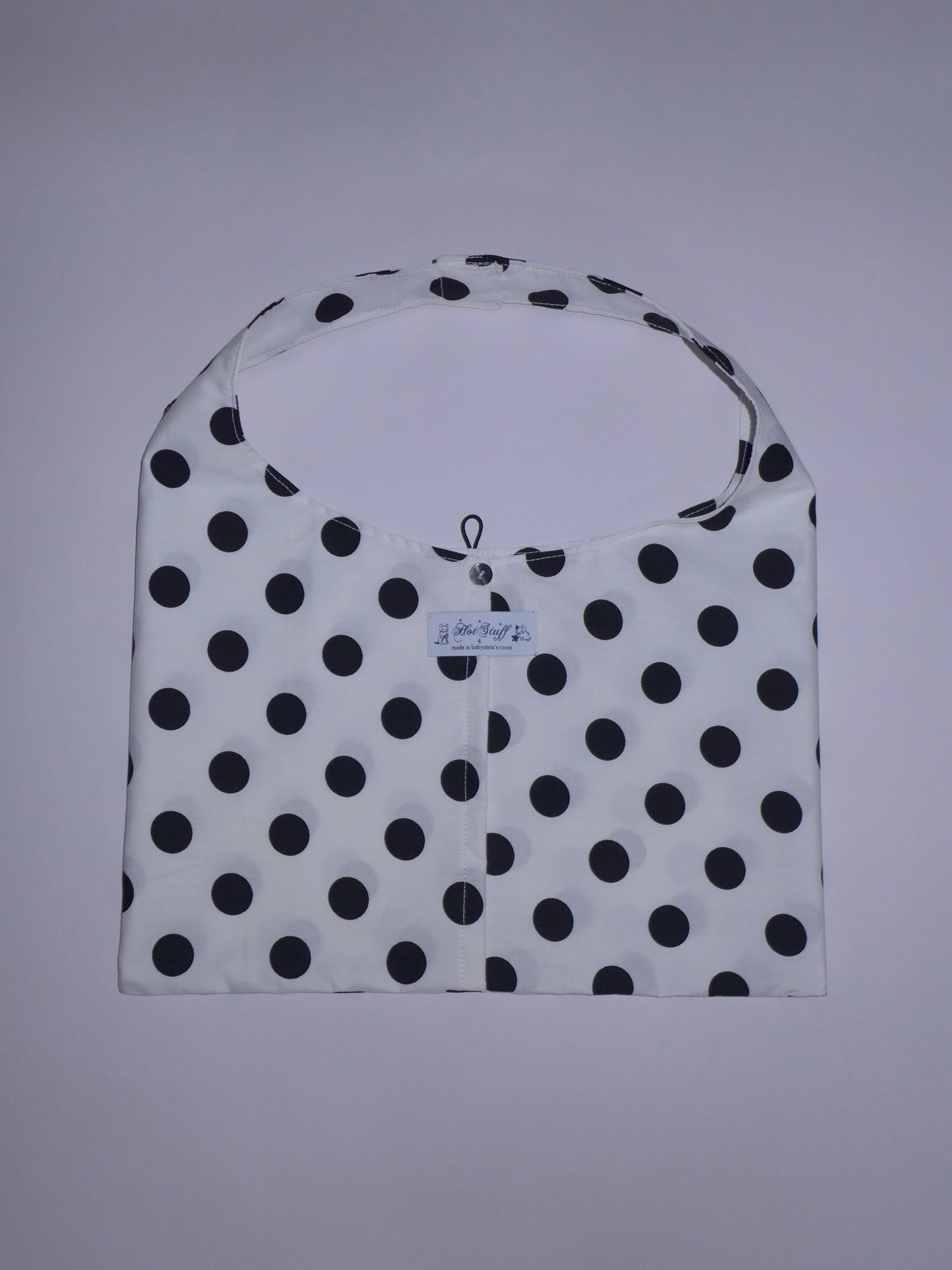 lucy shoulder bag(white polka dot)