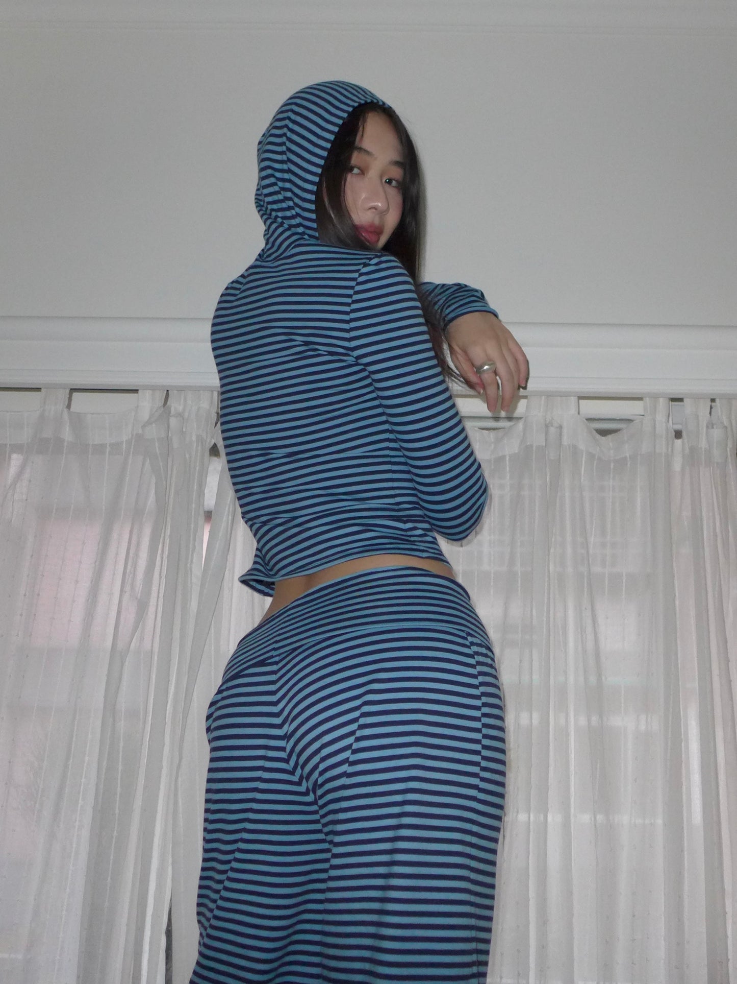 riley striped top(blue)