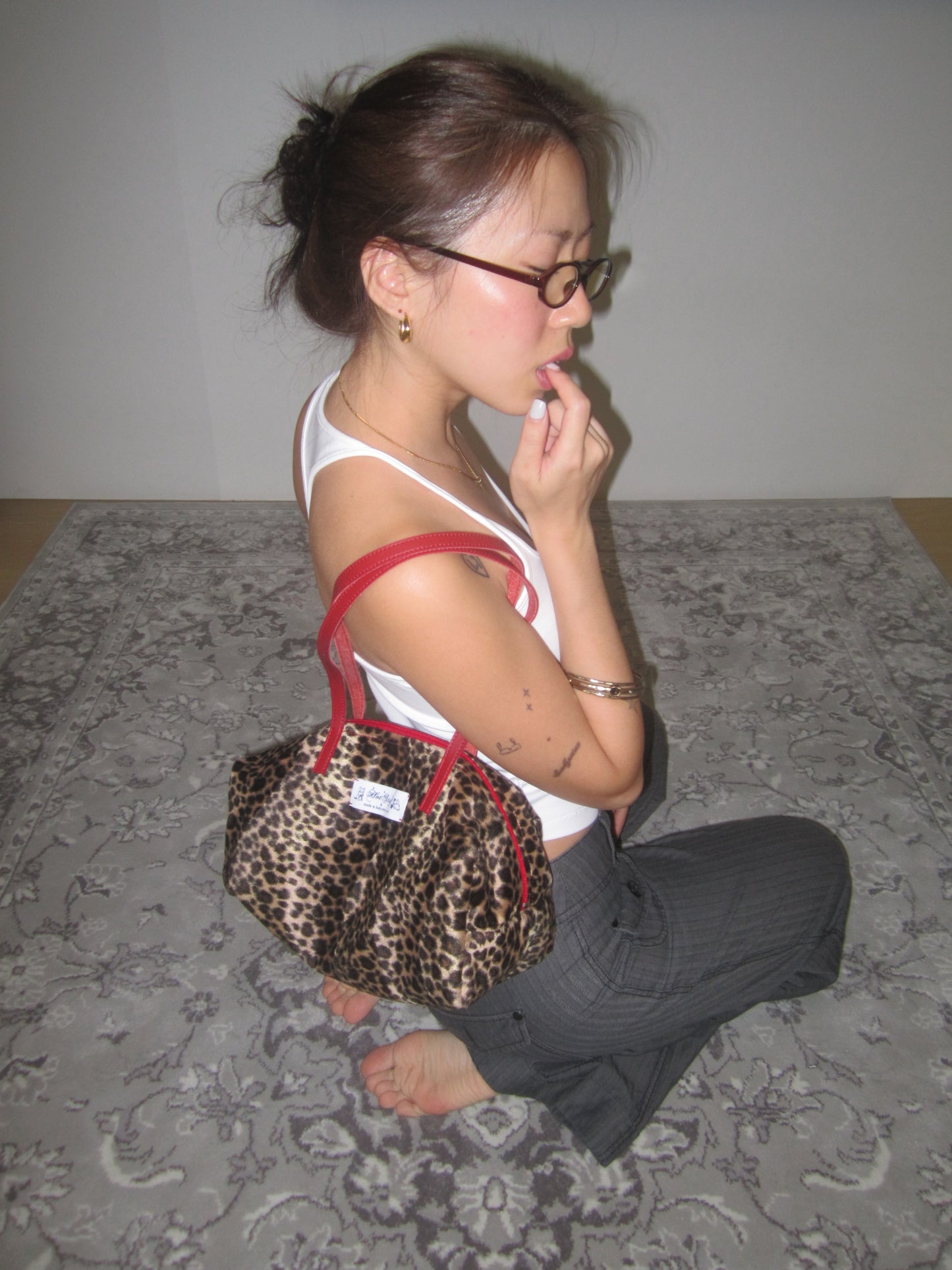 ava box bag(cheetah)