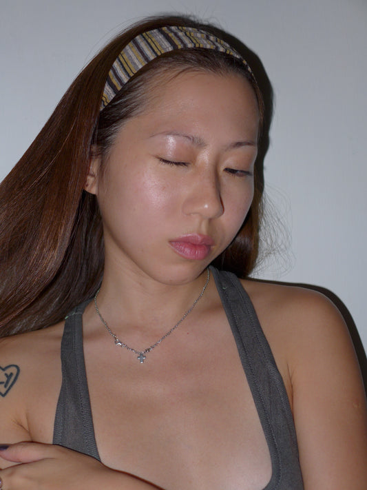 striped headband(umber)
