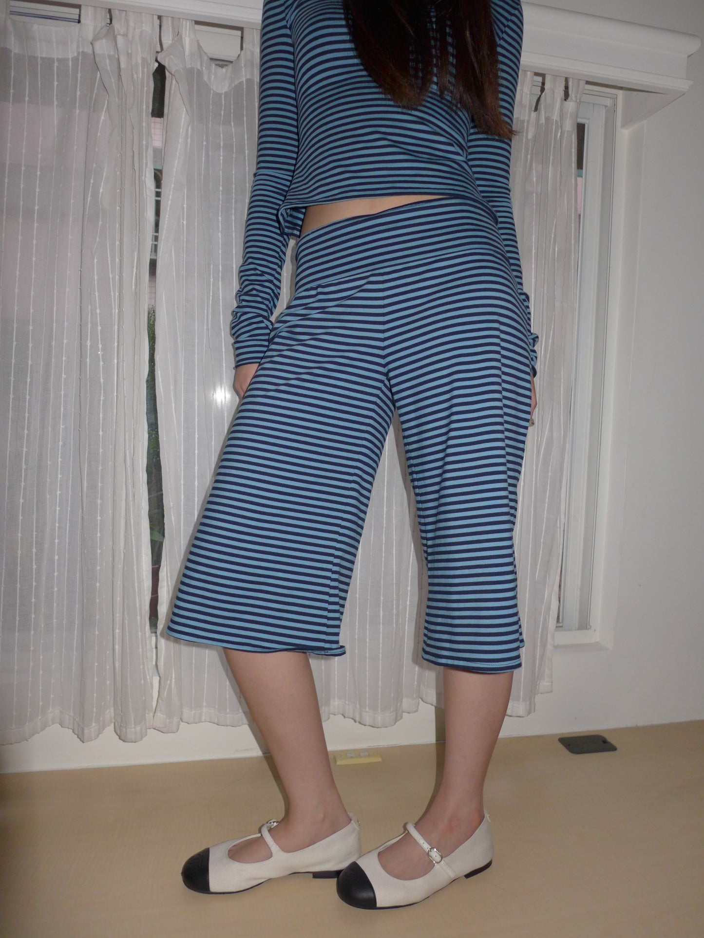 riley striped pants(blue)