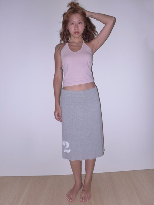 agate beads halter top(blush pink)