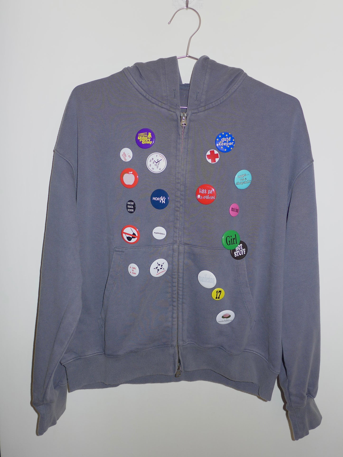 epic 20pins zip-up hoodie(puppydullxhot stuff)