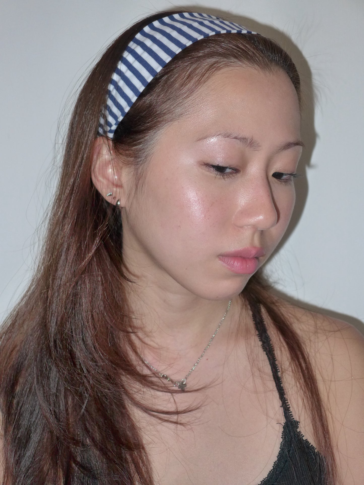 striped headband(navy&white)
