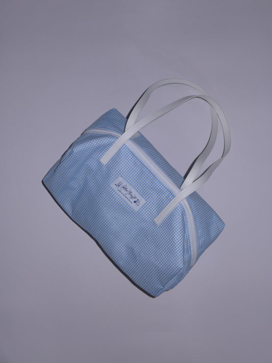 ava box bag(blue gingham)