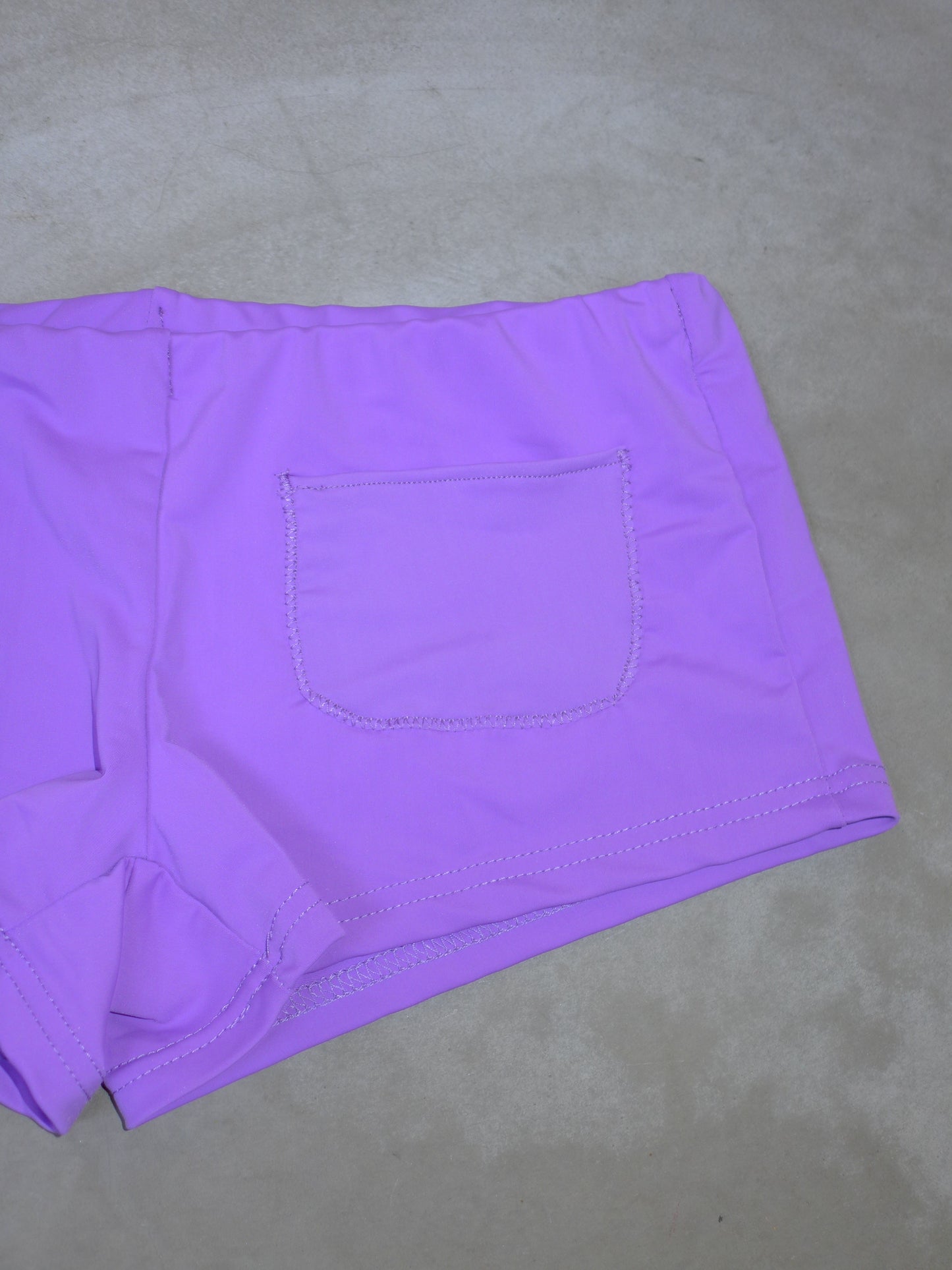 pocket mini swim shorts(violet)
