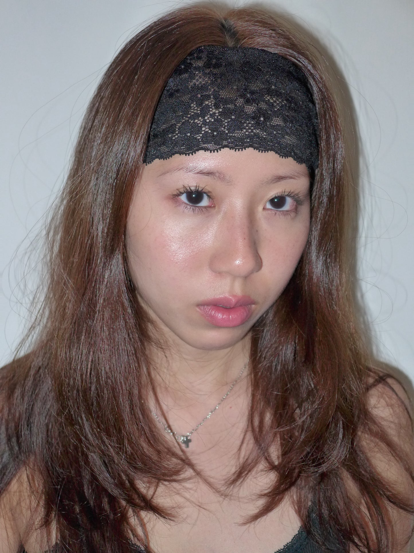 lace headband(black)