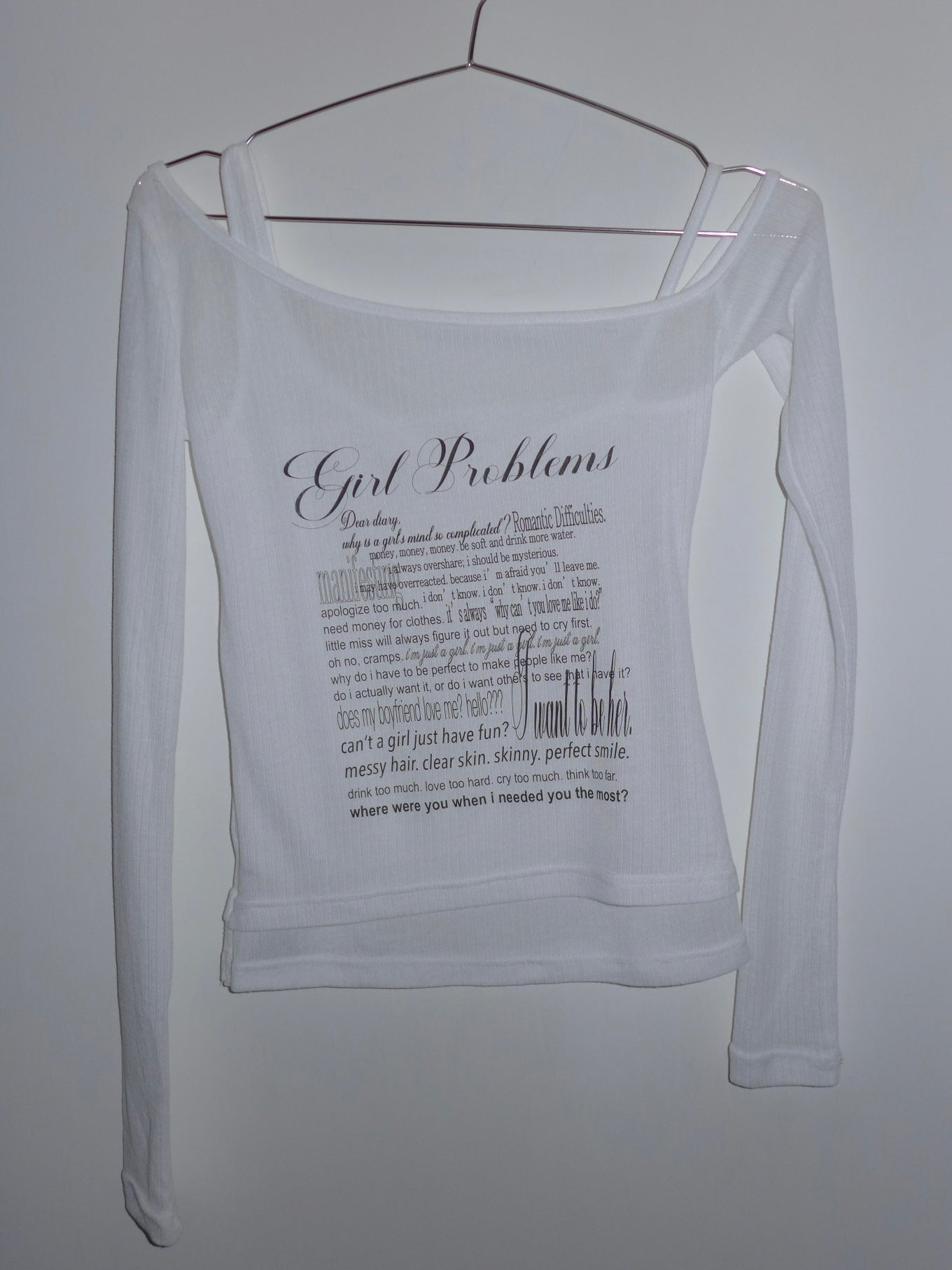 girl problems top(dark brown)