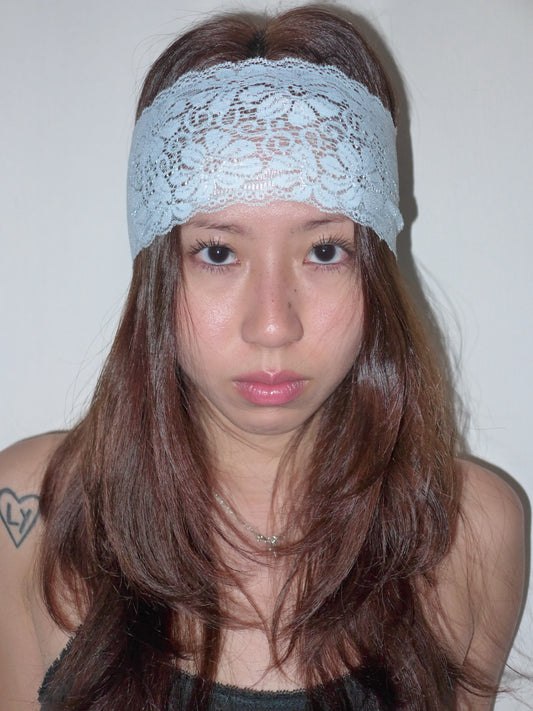 lace headband(bb blue)