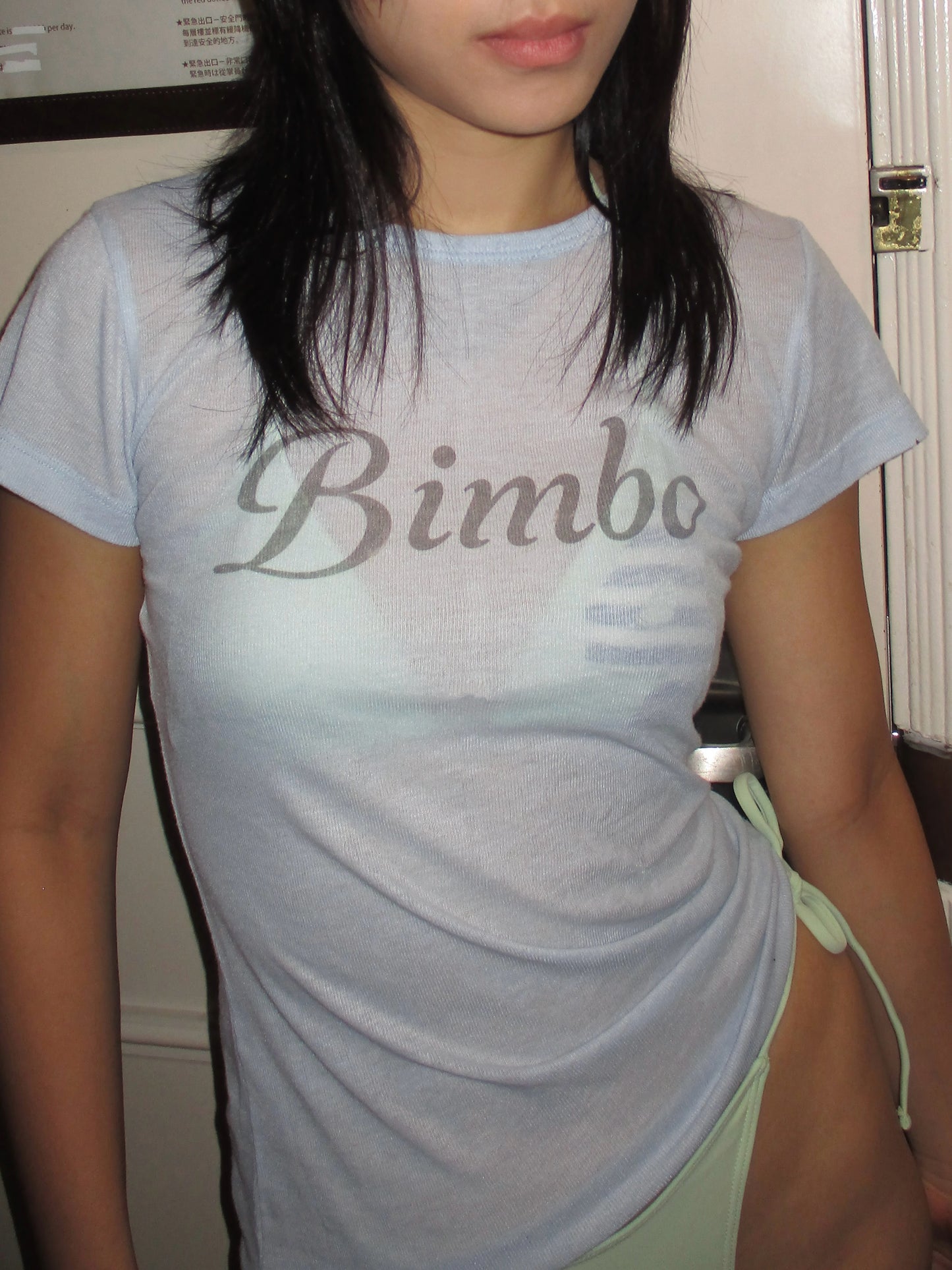 bimbo sheer tee