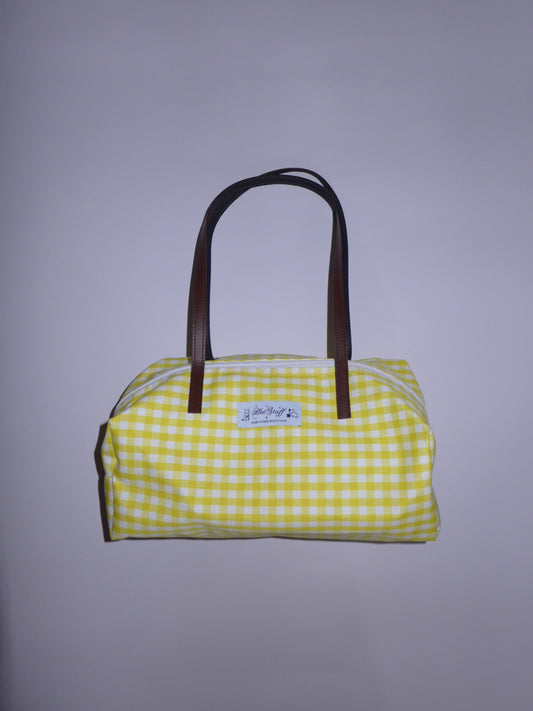 ava box bag(yellow gingham)