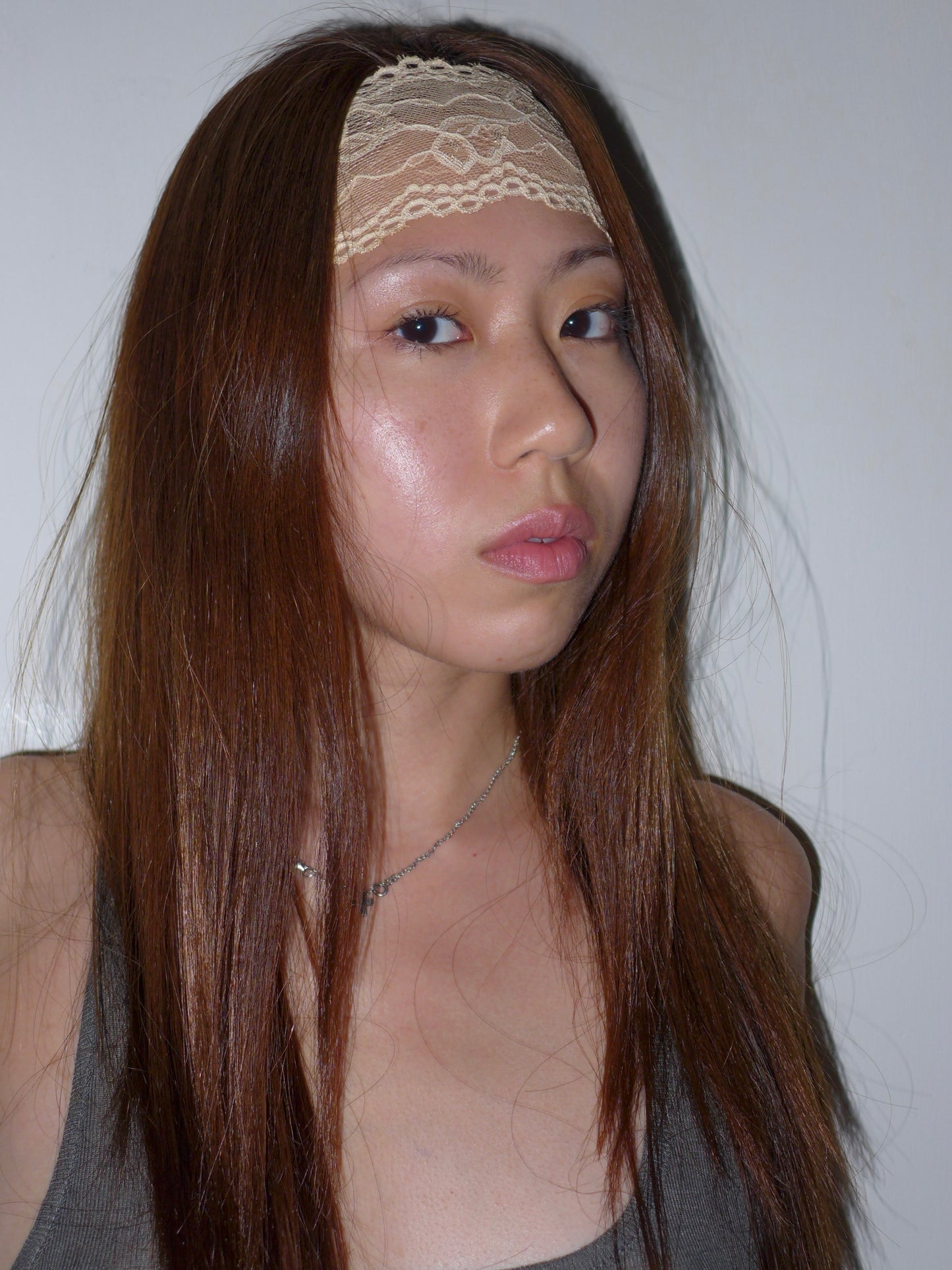 lace headband(apricot)