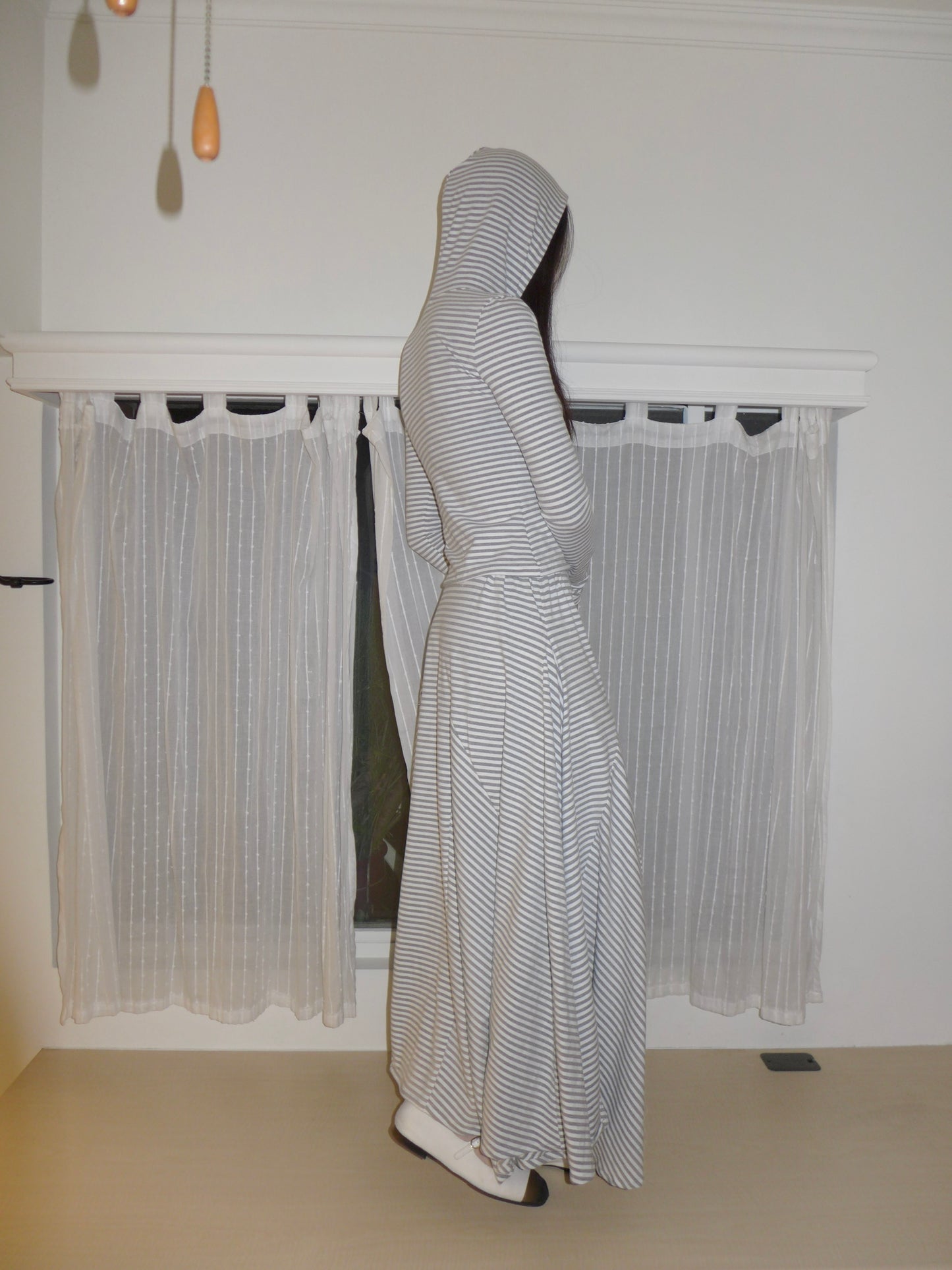 riley striped top(grey)