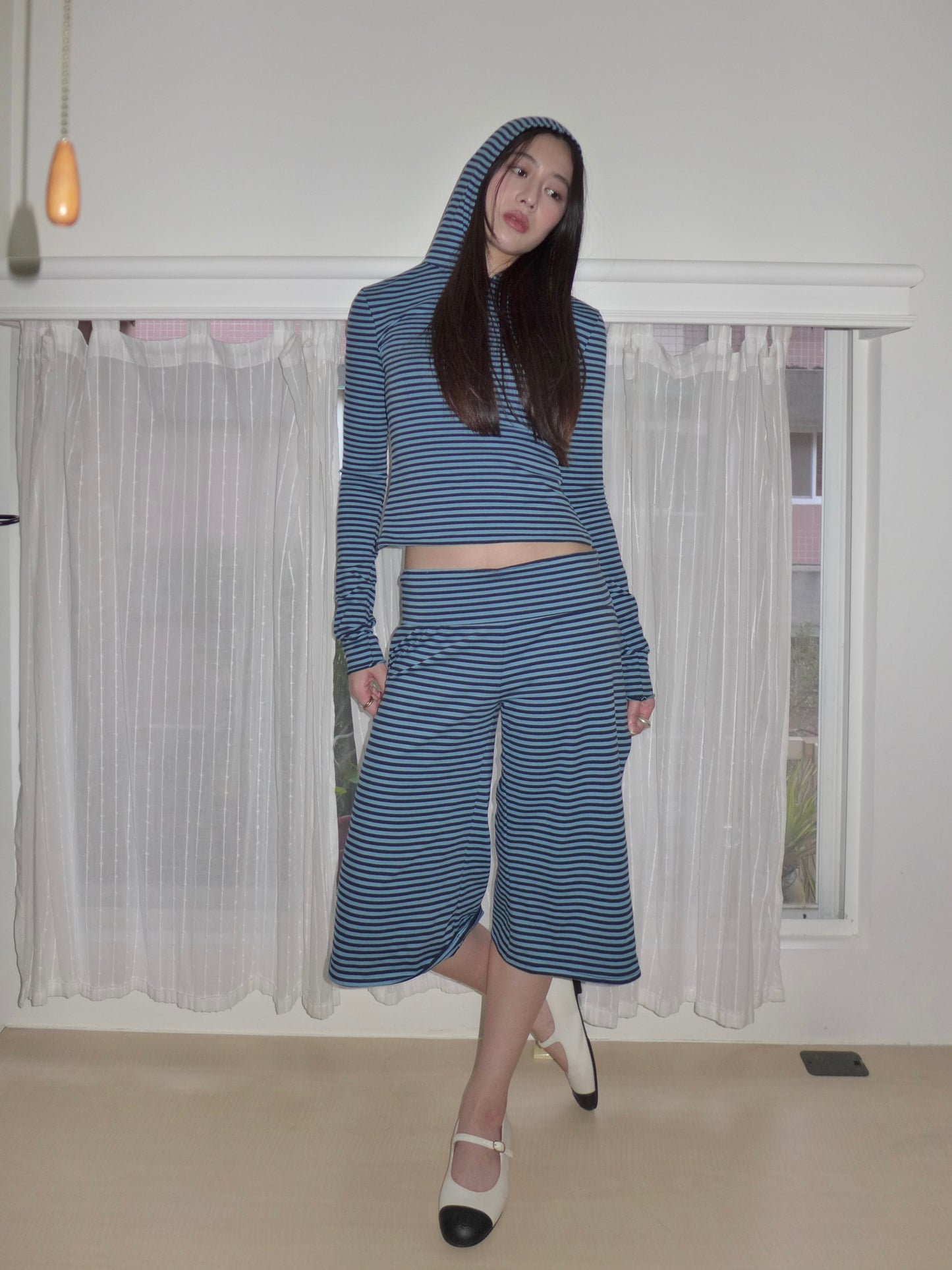 riley striped pants(blue)