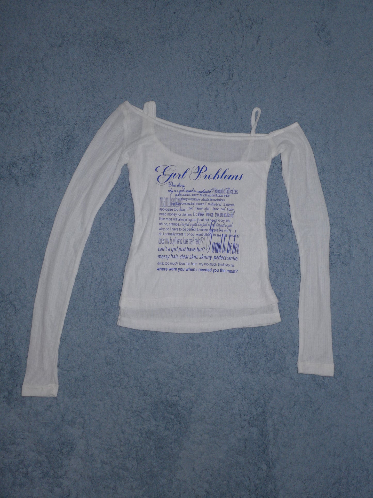 girl problems top(blue)